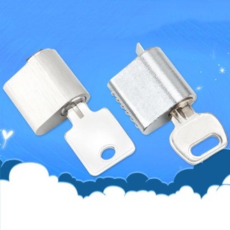 Fire Door Lock Cylinder Door Latch Fittings With Key, Model: Aluminum Core Non-Interlocking+3 Keys