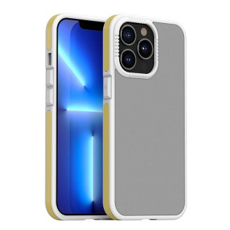 For iPhone 13 Pro Max TPE + TPU Shockproof Phone Case (Yellow)