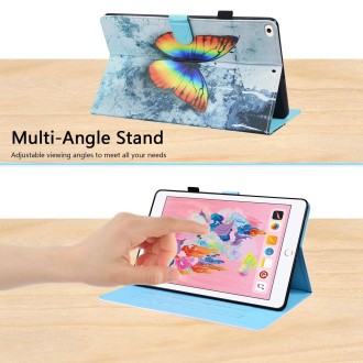 Animal Pattern Horizontal Flip Leather Case with Holder & Card Slots & Photo Frame & Sleep / Wake-up Function For iPad 9.7 2018 