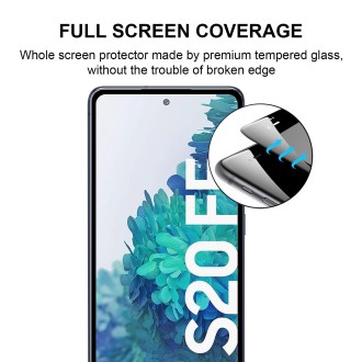 For Samsung Galaxy S20 FE / S20 FE 5G / S20 FE 2022 25 PCS Full Glue Full Screen Tempered Glass Film