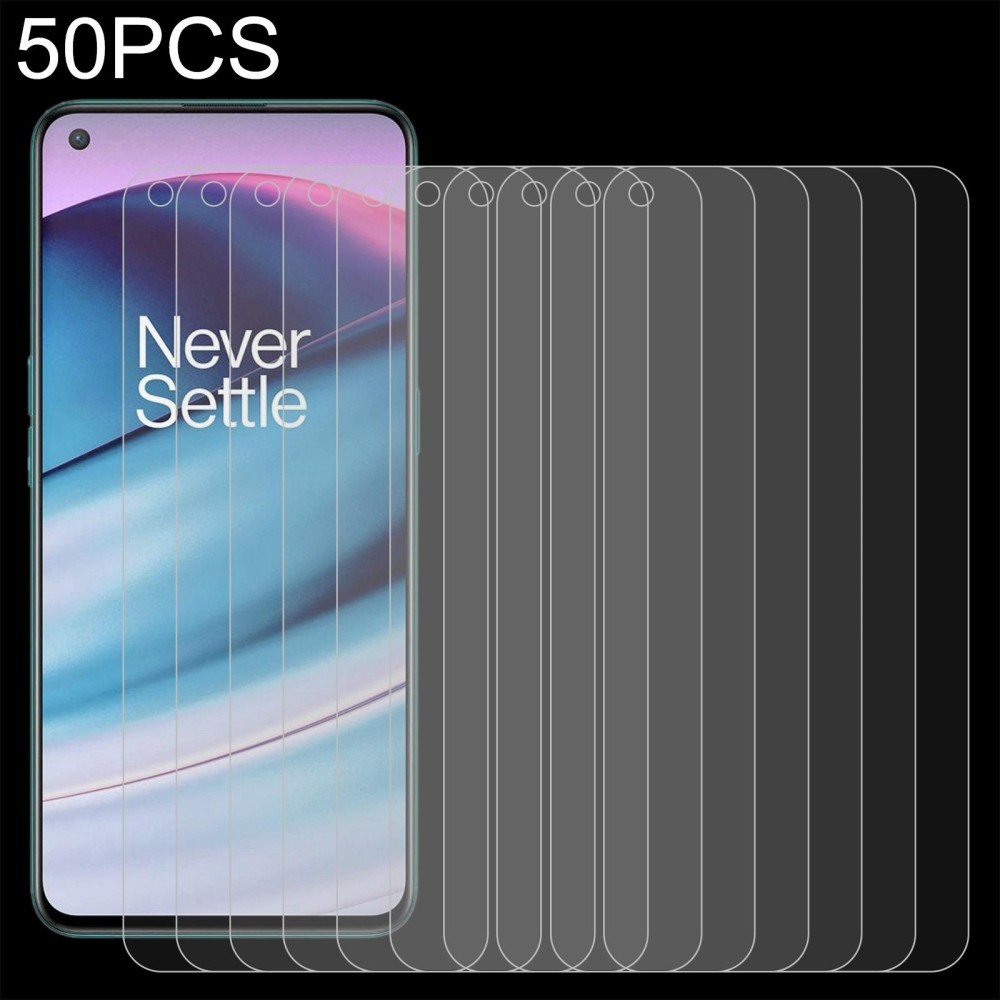 For OnePlus Nord CE 5G / Nord CE 2 5G 50 PCS 0.26mm 9H 2.5D Tempered Glass Film