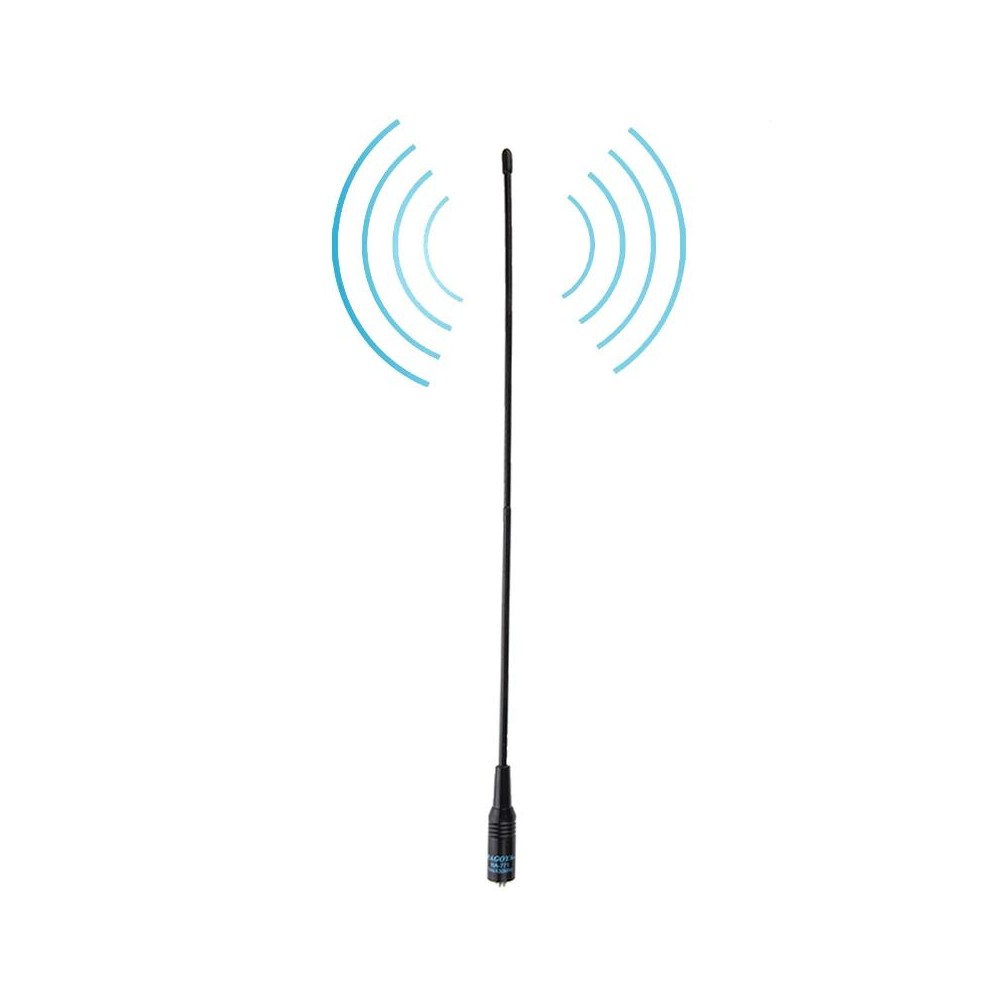 NAGOYA NA-771 144/430MHz Dual Band Flexible Spring Whip SMA-F Handheld Radio Antenna for Walkie Talkie, Antenna Length: 38cm