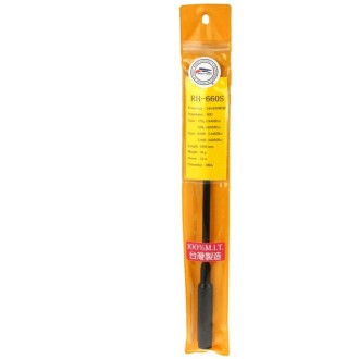 RH660S Dual Band 144/430MHz High Gain SMA-F Telescopic Handheld Radio Antenna for Walkie Talkie, Antenna Length: 108.5cm