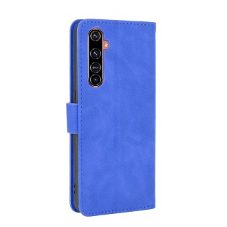 For OPPO Realme X50 Pro / X50 Pro 5G Solid Color Skin Feel Magnetic Buckle Horizontal Flip Calf Texture PU Leather Case with Hol