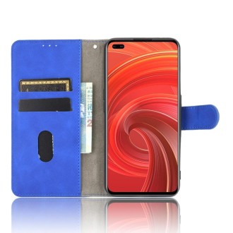 For OPPO Realme X50 Pro / X50 Pro 5G Solid Color Skin Feel Magnetic Buckle Horizontal Flip Calf Texture PU Leather Case with Hol