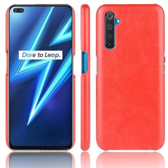 For OPPO Realme 6 Pro Shockproof Litchi Texture PC + PU Case(Red)