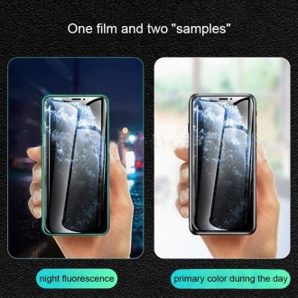 For iPhone 12 mini 25pcs Luminous Shatterproof Airbag Tempered Glass Film