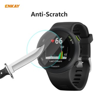 For Garmin Forerunner 45 / 45S ENKAY Hat-Prince 0.2mm 9H 2.15D Curved Edge Tempered Glass Screen Protector  Watch Film