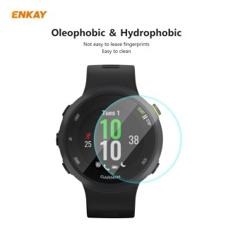 For Garmin Forerunner 45 / 45S ENKAY Hat-Prince 0.2mm 9H 2.15D Curved Edge Tempered Glass Screen Protector  Watch Film