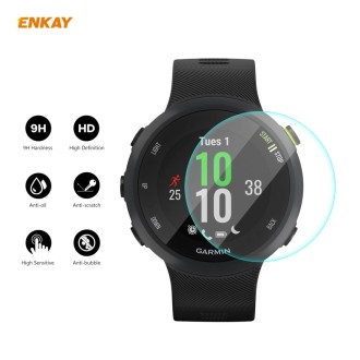 For Garmin Forerunner 45 / 45S ENKAY Hat-Prince 0.2mm 9H 2.15D Curved Edge Tempered Glass Screen Protector  Watch Film