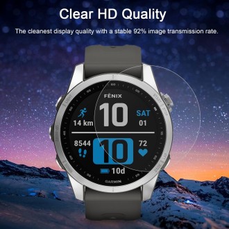 50 PCS 0.26mm 2.5D 9H Tempered Glass Film Screen Protector For Garmin Fenix 7S