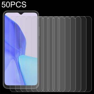 50 PCS For Blackview OSCAL C80 0.26mm 9H 2.5D Tempered Glass Film