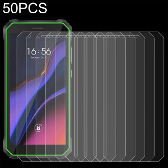 50 PCS For Blackview OSCAL S60 0.26mm 9H 2.5D Tempered Glass Film