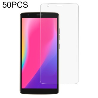 50 PCS 0.26mm 9H 2.5D Tempered Glass Film For Blackview A20 Pro