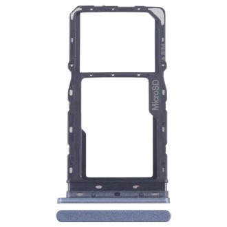 For T-Mobile Revvl 6 SIM Card Tray + Micro SD Card Tray (Blue)