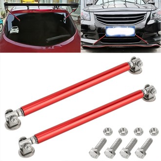 2 PCS Car Modification Adhesive Surrounded Rod Lever Front and Rear Bars Fixed Front Lip Back Shovel, Length: 15cm(Red)