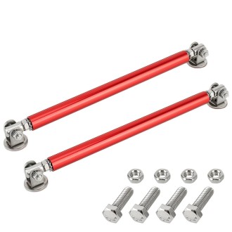 2 PCS Car Modification Adhesive Surrounded Rod Lever Front and Rear Bars Fixed Front Lip Back Shovel, Length: 15cm(Red)