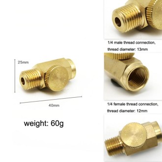 2pcs Air Flow Valve Pneumatic Tool Speed Control Switch Air Pressure Regulator Head(As Show)