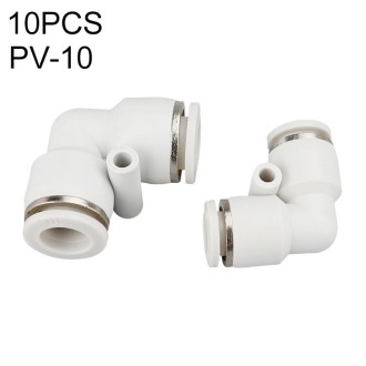 PV-10 LAIZE 10pcs PV Elbow Pneumatic Quick Fitting Connector