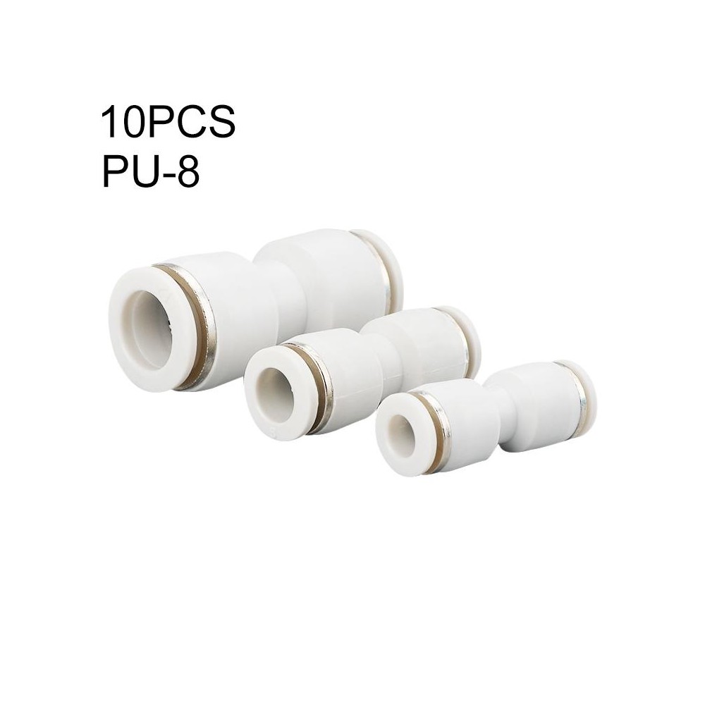 PU-8 LAIZE 10pcs PU Straight Pneumatic Quick Fitting Connector