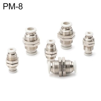 PM-8 LAIZE PM Bulkhead Straight Pneumatic Quick Fitting Connector