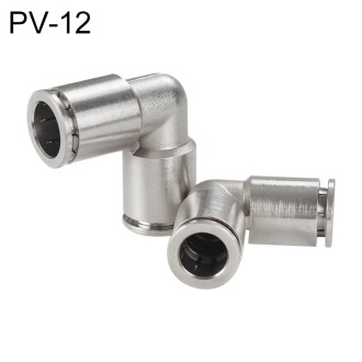 PV-12 LAIZE Nickel Plated Copper Elbow Pneumatic Quick Connector