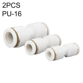 PU-16 LAIZE 2pcs PU Straight Pneumatic Quick Fitting Connector