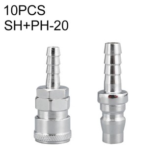 LAIZE SH+PH-20 10pcs C-type Self-lock Air Tube Pneumatic Quick Fitting Connector