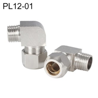 PL12-01 LAIZE Nickel Plated Copper Reducer Elbow Pneumatic Quick Fitting Connector