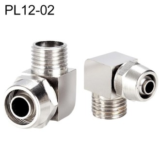 PL12-02 LAIZE Nickel Plated Copper Trachea Quick Fitting Lock Female Connector