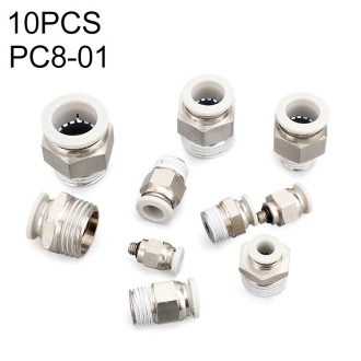 PC8-01 LAIZE 10pcs PC Straight Pneumatic Quick Fitting Connector