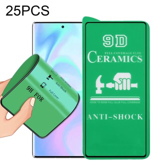 For Samsung Galaxy S23 Ultra 5G 25pcs 9D Full Screen Full Glue Ceramic Film