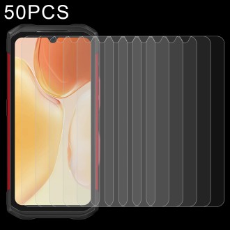 50 PCS 0.26mm 9H 2.5D Tempered Glass Film For DOOGEE S89