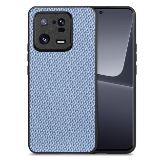 For Xiaomi 13 Pro Carbon Fiber Texture Leather Back Cover Phone Case(Blue)