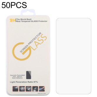 For Doogee V10 5G 50 PCS 0.26mm 9H 2.5D Tempered Glass Film