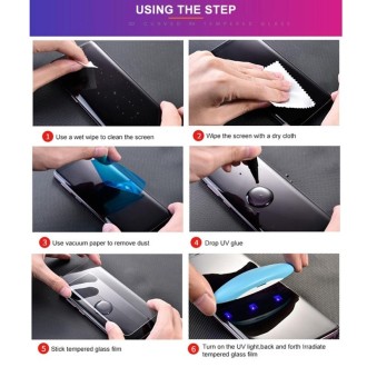 For OPPO Reno9 UV Liquid Curved Full Glue Tempered Glass Film