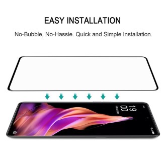 For OPPO Reno9 3D Curved Edge Full Screen Tempered Glass Film