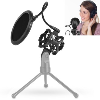 Yanmai PS-2 Recording Microphone Studio Wind Screen Pop Filter Mic Mask Shield, For Studio Recording, Live Broadcast, Live Show,