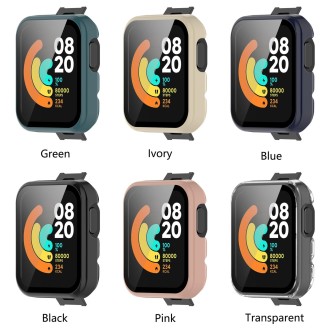 For Xiaomi Mi Watch Lite PC+ Toughened Film Protective Case(Lvory)