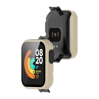 For Xiaomi Mi Watch Lite PC+ Toughened Film Protective Case(Lvory)