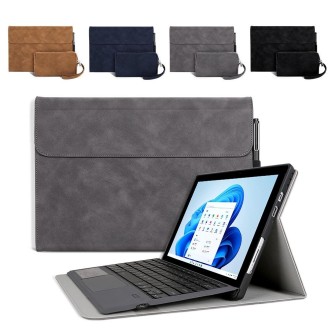 For Microsoft Surface Pro 8 Sheepskin All-Inclusive Shockproof Protective Case with Power Bag(Grey)