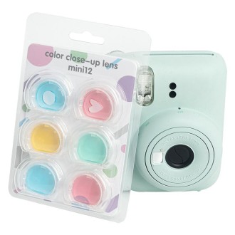 For Fujifilm Instax mini 12 6-in-1 Jelly Six Colors Camera Filter