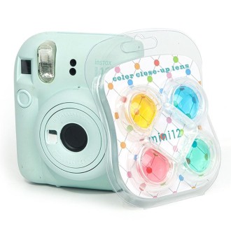 For Fujifilm Instax mini 12 4-in-1 Jelly Four Colors Camera Filter