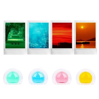 For Fujifilm Instax mini 12 4-in-1 Jelly Four Colors Camera Filter