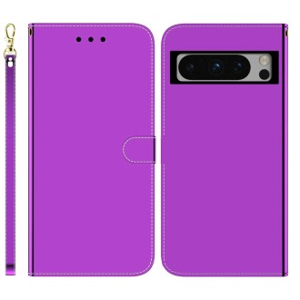 For Google Pixel 8 Pro Imitated Mirror Surface Leather Phone Case(Purple)