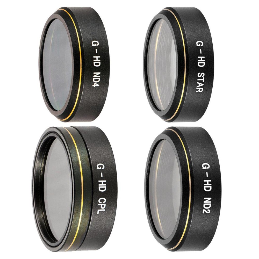 4 in 1 HD Drone Star Effect + ND2 + ND4 + CPL Lens Filter Kits for DJI Phantom 4 Pro