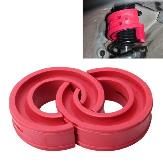 2 PCS Car Auto D Type Shock Absorber Spring Bumper Power Cushion Buffer, Spring Spacing: 22mm, Colloid Height: 43mm(Red)