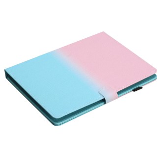 For 8 inch Universal Stitching Gradient Leather Tablet Case(Pink Blue)