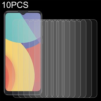 For alcatel 1V 2021 10 PCS 0.26mm 9H 2.5D Tempered Glass Film