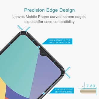 For alcatel 1V 2021 10 PCS 0.26mm 9H 2.5D Tempered Glass Film